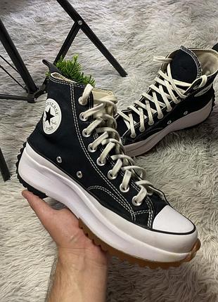 Converse run star hike чорні кеди розмір 40