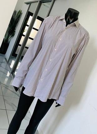 Мужская рубашка boss performance, slim fit, размер l (42)
