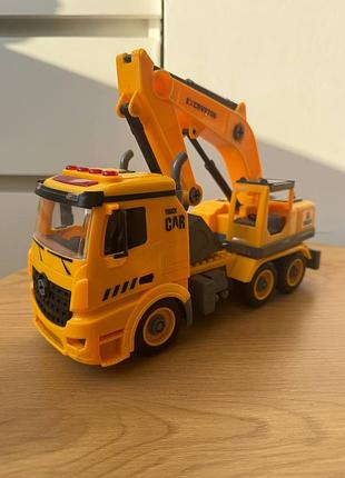 Машинка конструктор truck car автоконструктор otamanko / розбірний екскаватор на шурупах