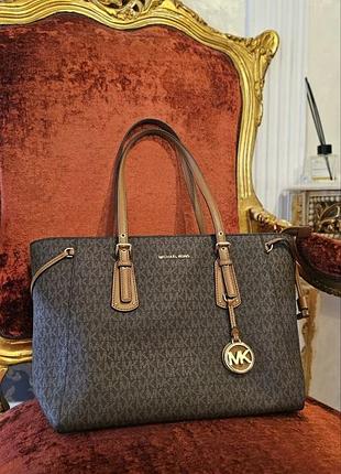 Нова, оригінальна сумка michael kors, коричнева, високоякісна еко-шкіра