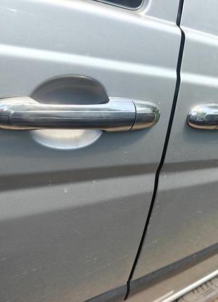 Накладки на ручки mercedes vito 639 (мерседес вито 639), 4 шт. нерж. carmos