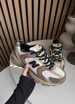 Мужские кроссовки new balance 530 brown white 40-44