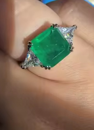 Каблеск кольцо зеленого изумрудного цвета🍀💚❤️‍🔥