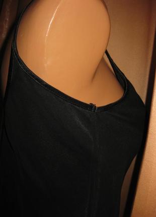 Легкое шифоновое черное приталенное платье сарафан bay trading company, 10р, км08268 фото