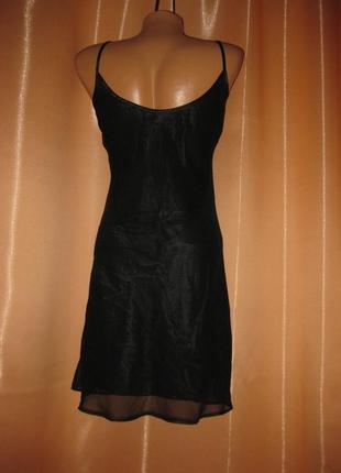 Легкое шифоновое черное приталенное платье сарафан bay trading company, 10р, км08265 фото