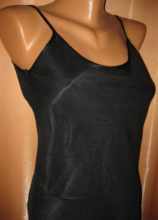 Легкое шифоновое черное приталенное платье сарафан bay trading company, 10р, км08263 фото