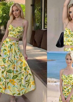 Zara костюм льон