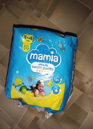 Трусики-підгузники для плавання mamia ultra-fit swim pants розмір 3-4 ( 7-13кг)