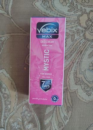 Крем-дезодорант vebix max deo cream mystic 7 days (єгипет), 25 мл