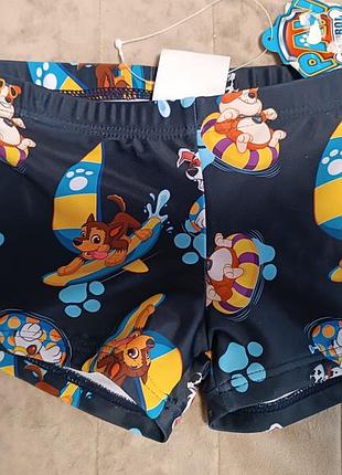 Шорти плавки пляжні paw patrol