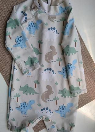 Matalan купальний костюм 6-9 міс 68-74 см динозавр