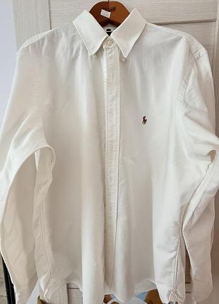 Оригінальна чоловіча сорочка polo by ralph lauren custom fit xl (17½ / 44), 100% бавовна