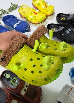 Тапки crocs x shrek