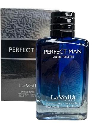 Туалетна вода чоловіча tri man lavoila: perfect man edt 100 ml 8895
