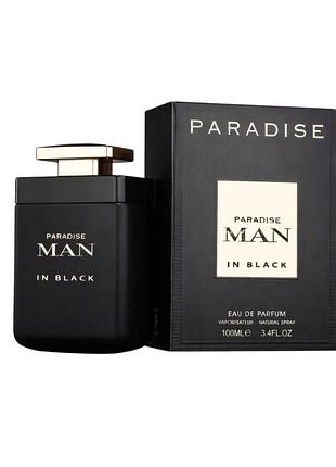 Парфюмированная вода мужская paradise man in black man edp 100 мл 7890