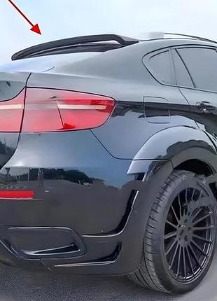Спойлер на крышу (черный глянец) для bmw x6 e71 2008–2014 гг