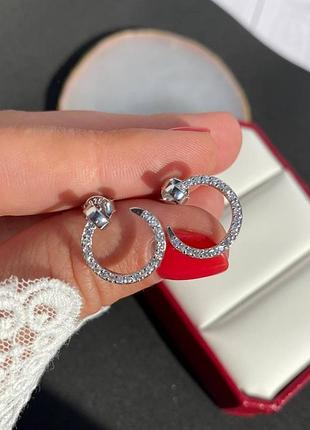 💎new💎брендовые серебряные серьги гвоздь♥️♥️♥️с логотипом