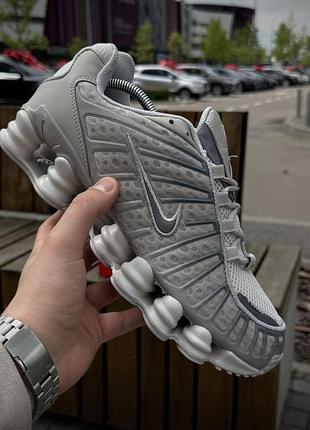 Кроссовки nike shox tl, светлые (сетка, летние)