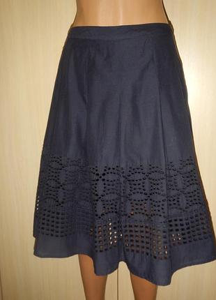 Бавовняна спідниця з прошвою laura ashley p.46(10)