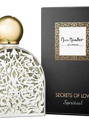 Нішевий парфюм secret of love m.micallef