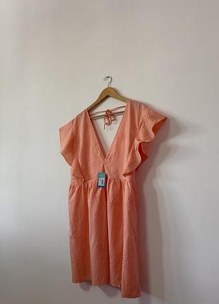 Нова котонова сукня на пляж papaya🌿