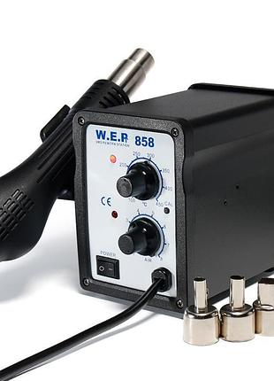 Термофен wep 858 для пайки smd та bga компонентів (650 вт, 100–450°c, 120 л/хв