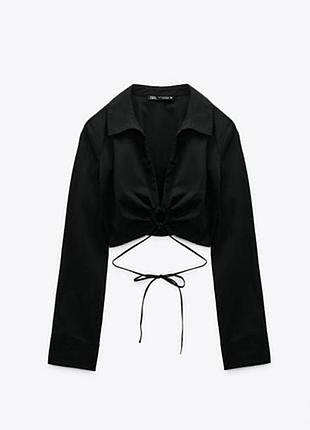 Укорочена сорочка zara преміум