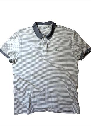 Поло lacoste у смужку м