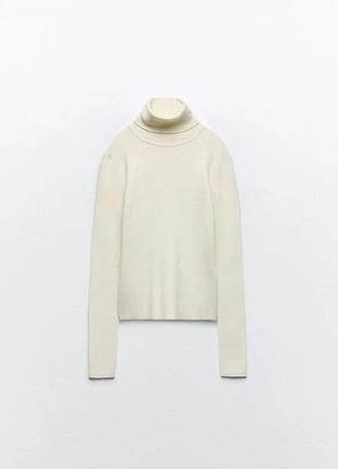 Базовий молочний гольф водолазка р.s h&m