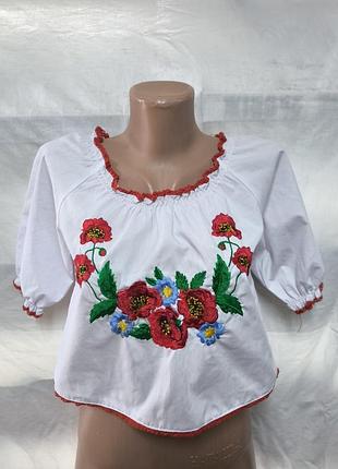 Блуза вышиванка топ рубашка женская