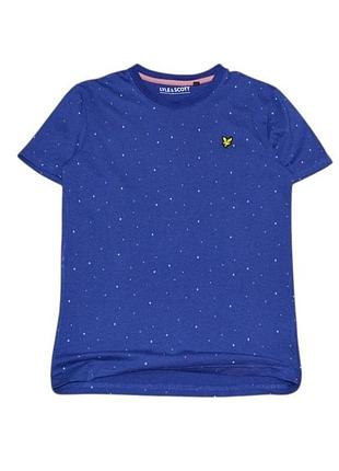 Синяя футболка lyle &amp; scott на мальчика 12-13 лет