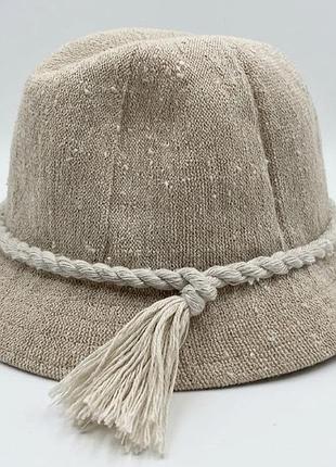 Вінтажний літній капелюх панама kangol design (made in england) оригінал льон