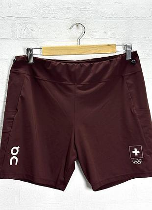 Чоловічі швейцарські олімпійські гібридні шорти on running xl, коричневі оригінальні чоловічі шорти