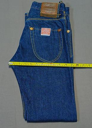 Пояс 76 см superdry union denim size 30/32  сині джинси selvedge 
100% cotton гудзики унікальні патч шкіра