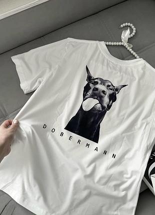 Футболка доберман