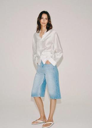 Джинсовые шорты zw collection со средней посадкой