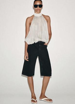 Джинсовые шорты zw collection со средней посадкой