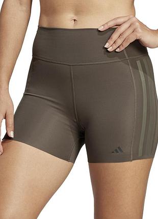 Спортивні велосипедки adidas optime 4-inch raw-cut-hem shorts оригінал хакі / оливкові