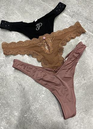 Набір трусиків victoria’s secret труси вікторія сікрет