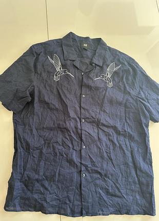 Сорочка h&m льон