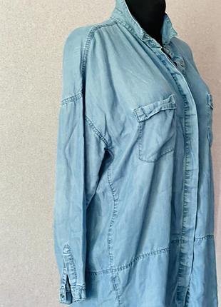 Джинсова легка сорочка з ліоцелу denim co