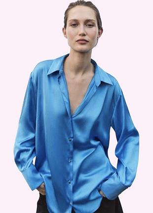 Сорочка жіноча атласна zara