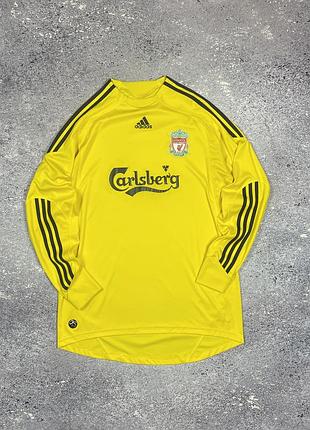 Домашняя вратарская футболка adidas liverpool с длинным рукавом, сезон 2009/10
