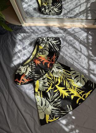 Сукня zara з шляркою на одне плече