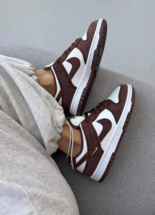 Жіночі кросівки nike sb dunk | sail red sepia