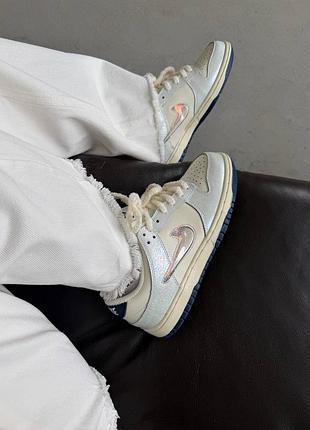 Жіночі кросівки nike sb dunk | pearl multicolor-midnight navy premium
