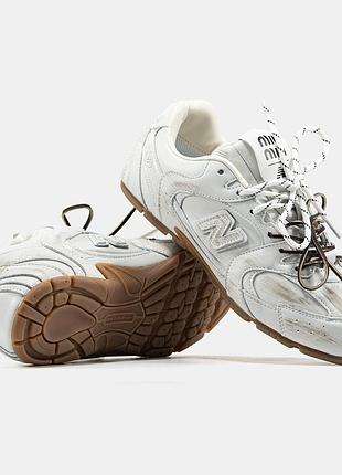 Жіночі кросівки new balance 530 x miu miu white beige 36-37-38-39-40-41