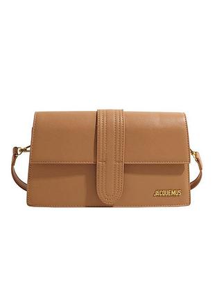 Жіноча сумка jacquemus 1022 крос-боді бежева