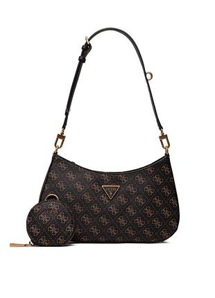 Жіноча сумка guess 016 багет коричнева