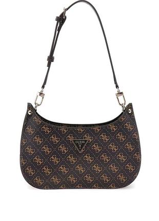 Женская сумка guess багет коричневая